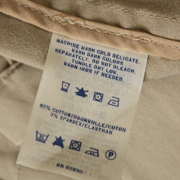 Lands End Canvas Jacket Casual Blazer Khaki Tan - Picture 13 of 15